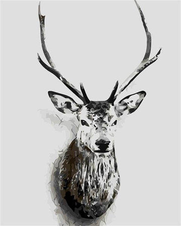 Paint by Numbers Kit - A Black Deer