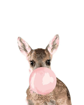 Paint by Numbers Kit - A Cute Animal Bubbling