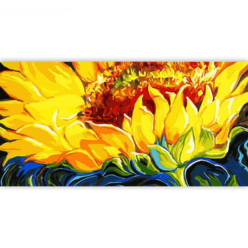 Paint by Numbers Kit - A Sunflower