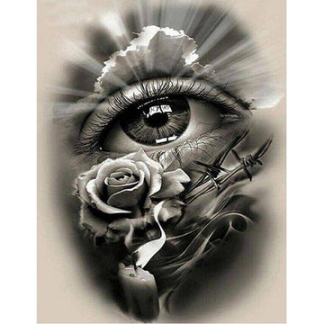 Diamond Paintings - Abstract Roses Eyes