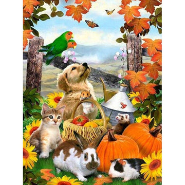 Diamond Paintings - Animals Halloween
