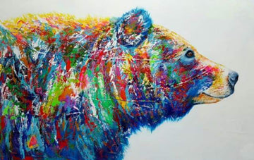 Paint by Numbers Kit - Bear Multicolor