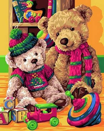 Paint by Numbers Kit - Bears Family