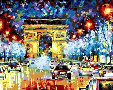 Paint by Numbers Kit - Beautiful Arc de Triomphe Paris France