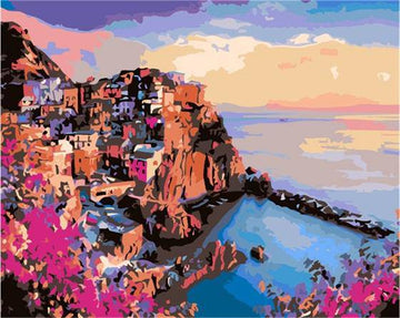 Paint by Numbers Kit - Beautiful Pink City