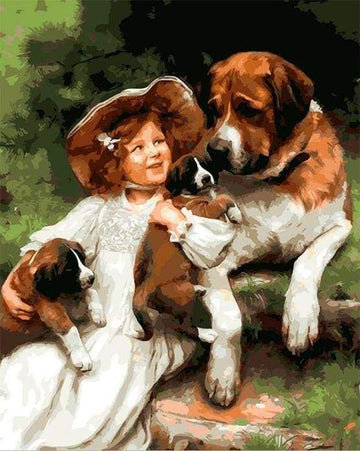 Paint by Numbers Kit - Best Friends
