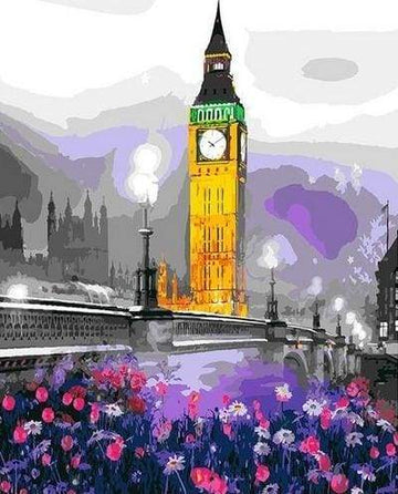 Paint by Numbers Kit - Big Ben Garden