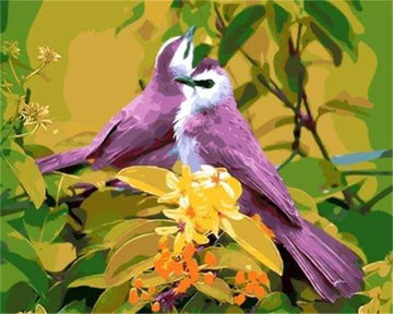 Paint by Numbers Kit - Birds in Spring