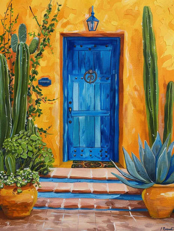 Paint by Numbers Kit - Blue Door Oasis