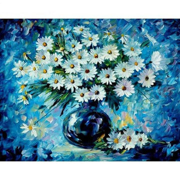 Paint by Numbers Kit - Blue Flower Paint
