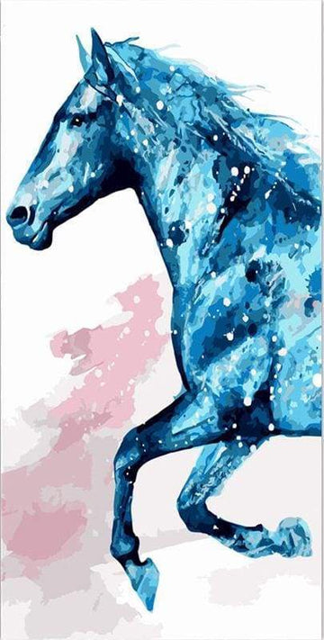 Paint by Numbers Kit - Blue Horse