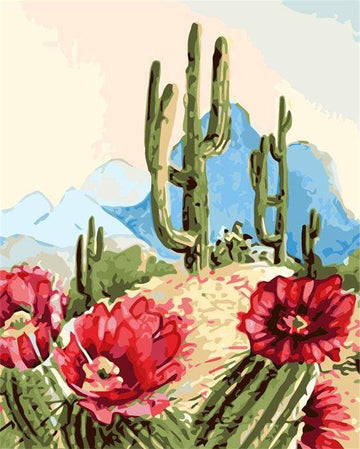Paint by Numbers Kit - Cactus Flower