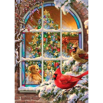 Diamond Paintings - Cardinal Bird Christmas