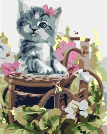 Paint by Numbers Kit - Cat Blinking