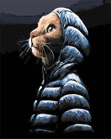 Paint by Numbers Kit - Cat Wearing Jacket