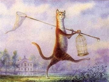 Paint by Numbers Kit - Cat looking for food