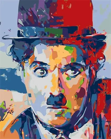 Paint by Numbers Kit - Charlie Chaplin