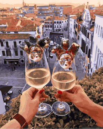 Paint by Numbers Kit - Cheers on the Roof