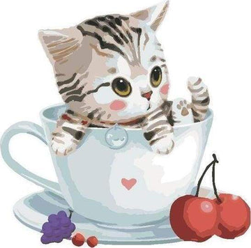 Paint by Numbers Kit - Cherry Cat