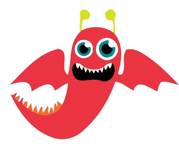 Paint by Numbers Kit - Children Painting kit Flying Red Monster