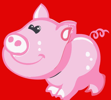 Paint by Numbers Kit - Children Painting kit Happy Pig