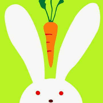 Paint by Numbers Kit - Children Painting kit Rabbit and carrot