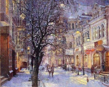 Paint by Numbers Kit - City during Winter