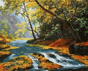 Paint by Numbers Kit - Clear River in the Forest