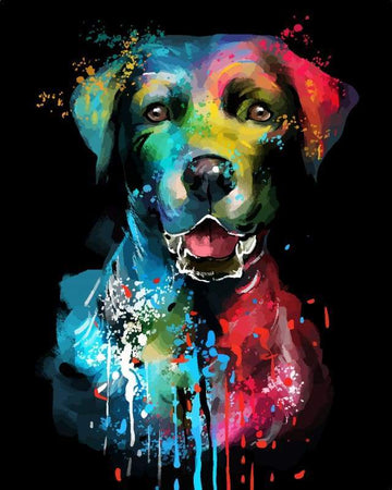 Paint by Numbers Kit - Dog Color Fashion Portrait