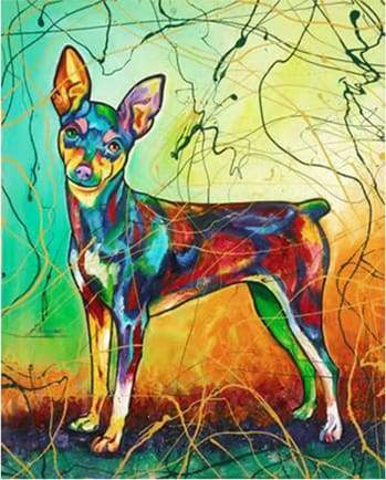 Paint by Numbers Kit - Dog in Multicolors