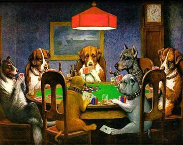 Paint by Numbers Kit - Dogs playing Poker