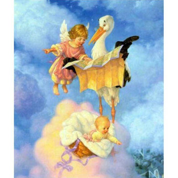 Diamond Paintings - Duck and Angel Girl