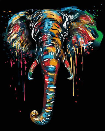Paint by Numbers Kit - Elephant Painting