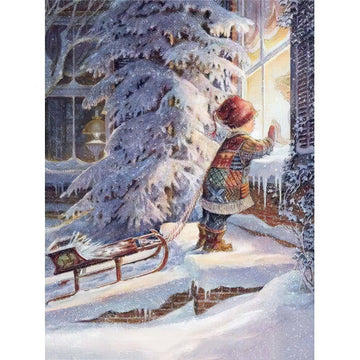 Diamond Paintings - Exciting Girl Of Christmas