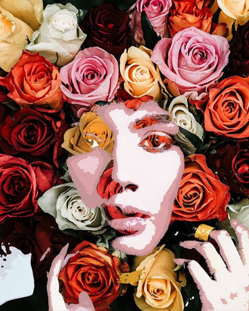 Paint by Numbers Kit - Face of roses