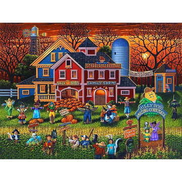 Diamond Paintings - Farm House Halloween
