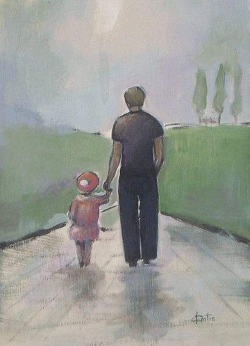 Paint by Numbers Kit - Father and Daughter
