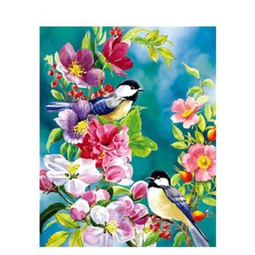 Paint by Numbers Kit - Flower Birds