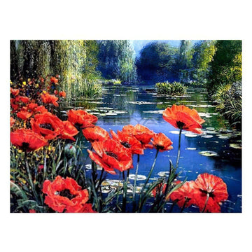 Diamond Paintings - Flowers On Lake