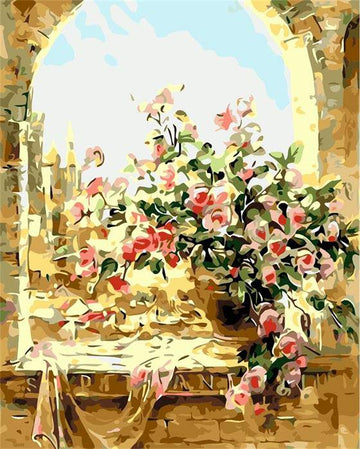 Paint by Numbers Kit - Flowers Window