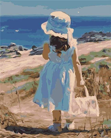Paint by Numbers Kit - Girl with her Summer Bag