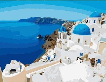 Paint by Numbers Kit - Greece Seaview