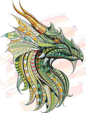 Paint by Numbers Kit - Green Dragon