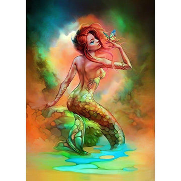 Diamond Paintings - Green Mermaid