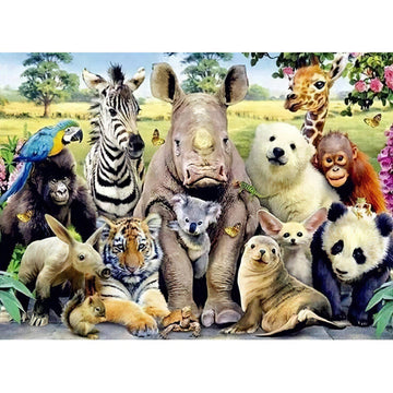 Diamond Paintings - Group Of Animals