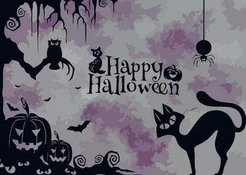 Paint by Numbers Kit - Halloween and Bats