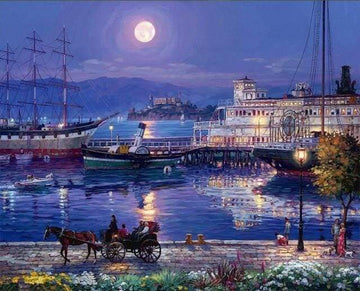 Paint by Numbers Kit - Harbor by Night