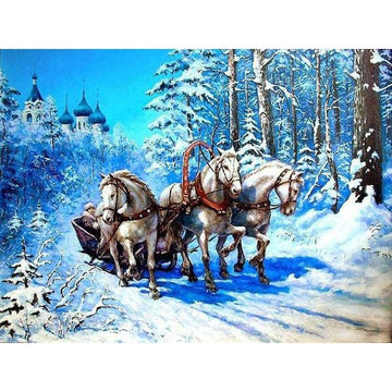 Diamond Paintings - Horse Carriage