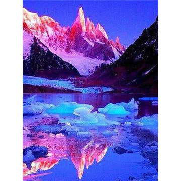 Diamond Paintings - Ice Mountain Rive