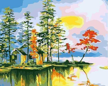 Paint by Numbers Kit - Lake Villa